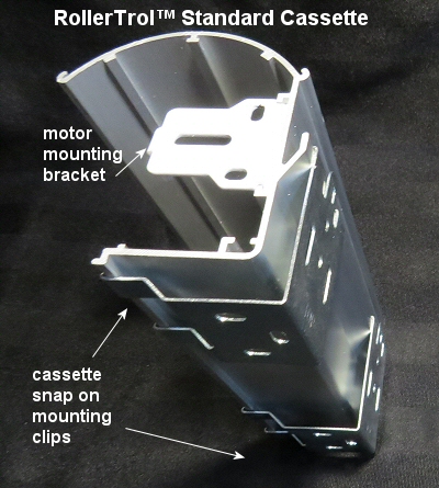 cassette for motorized blinds and shades